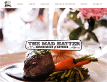 Tablet Screenshot of madhattercaterer.com